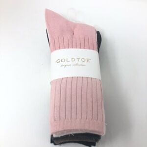 Women's 6 Pairs Ribbed Crew Socks